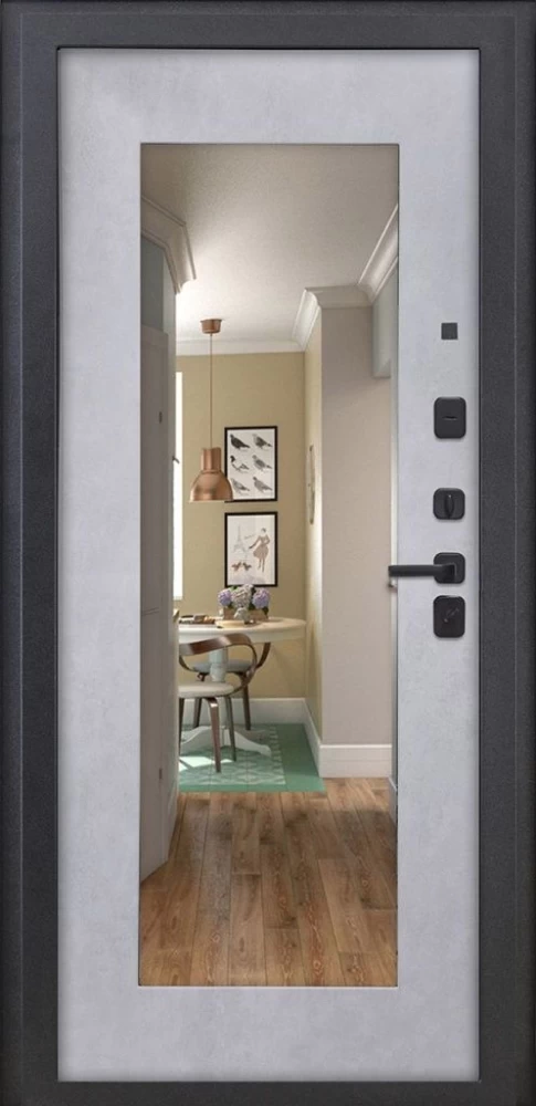 Входная дверь ДвериПРО L Термо ФЛЗ-603 Бетон снежный DPRO195647 внутренняя сторона