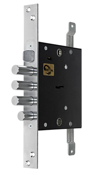 Фото Замок врезной сувальдный с защёлкой ЗВ9 144.1.0 с тягами, 5 кл.