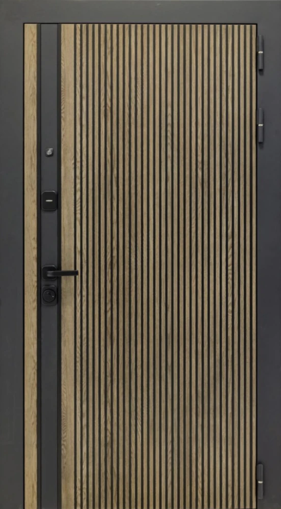 Входная дверь ДвериПРО Rosna Алиса (16мм, ПВХ ясень белый, зеркало) DPRO197914 внешняя сторона