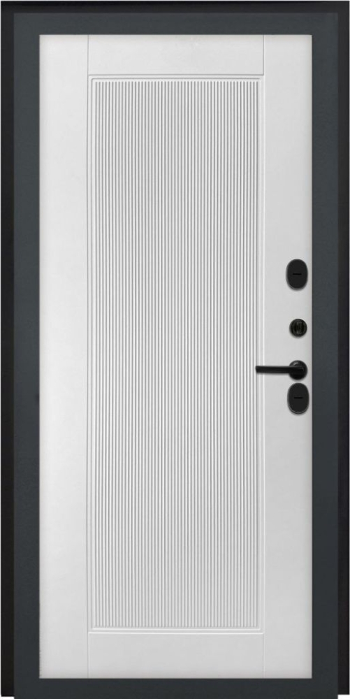 Входная дверь ДвериПРО Модель L-46 ПВХ 10мм Астрод Velutto Bianco DPRO196737 внутренняя сторона