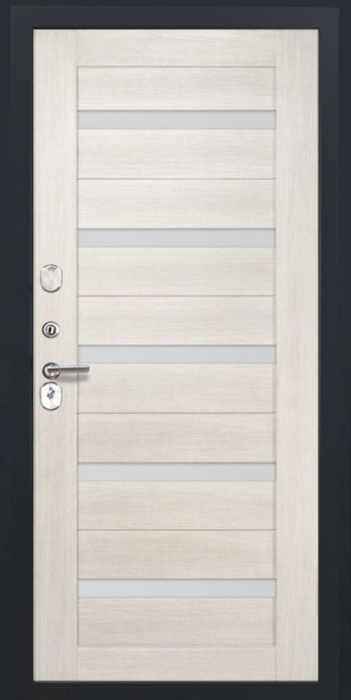 Входная дверь ДвериПРО Elfy СБ-1 (ст. белое, 16мм, беленый дуб) DPRO198291 внутренняя сторона